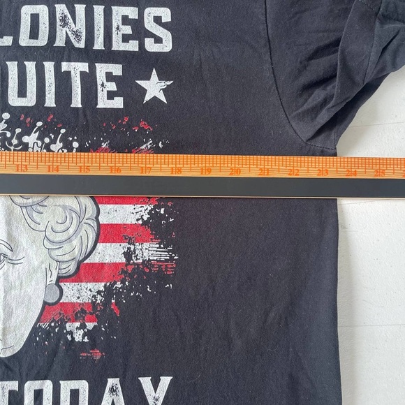 The Colonies are Quite Rowdy Today Port & Co Humor Patriotic Tee Unisex XL Black - Picture 6 of 6